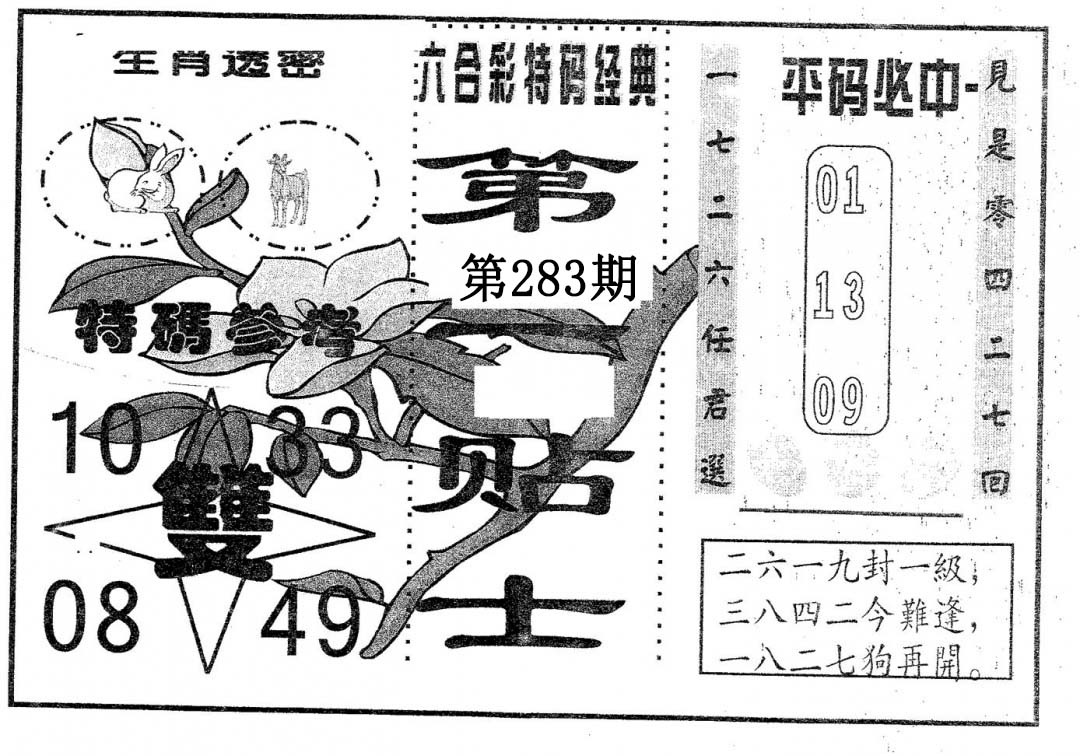 第一贴士 第283期